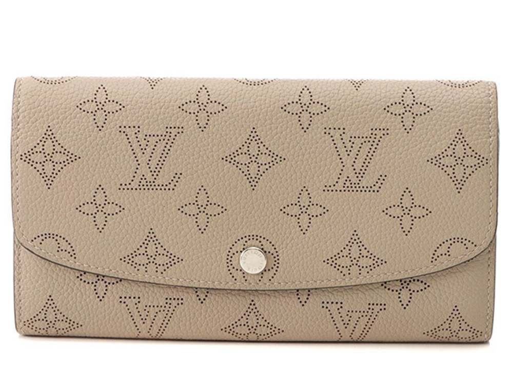 LOUIS VUITTON Long Wallet Portefeuille Iris Mahina Galet